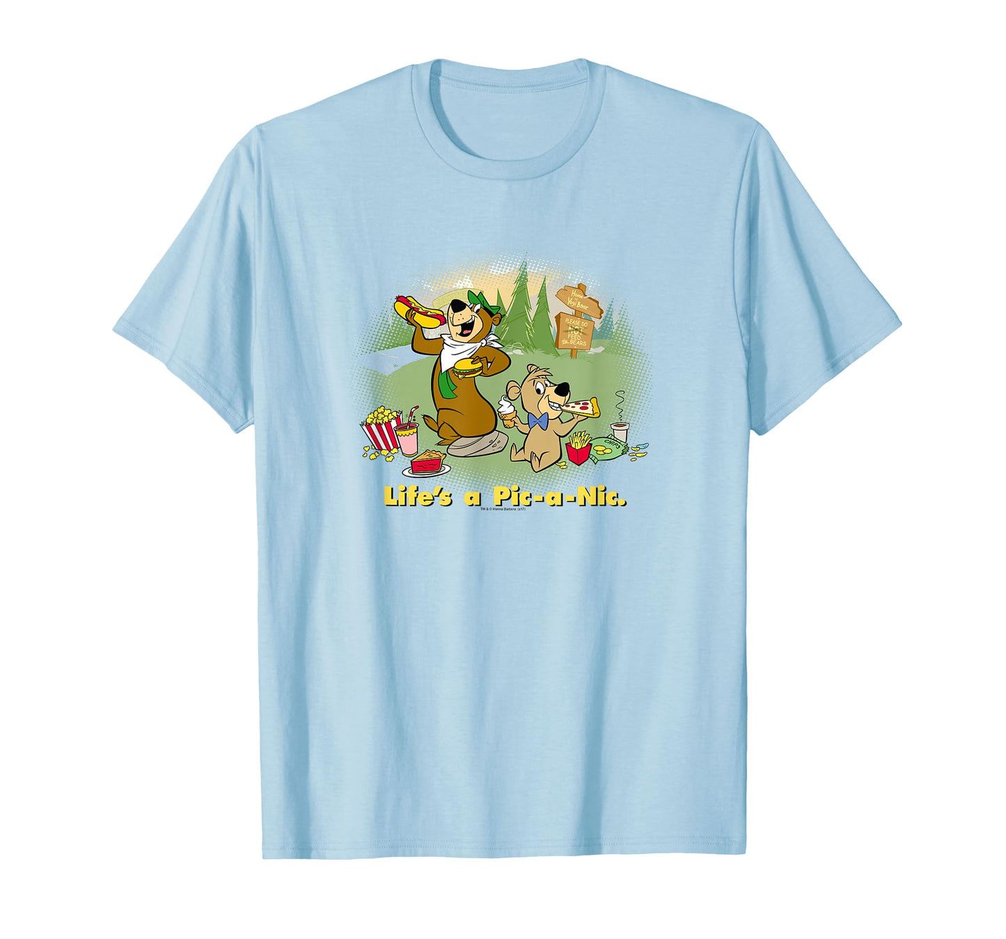 Yogi Bear Lifes a Pic-a-Nic T-Shirt Small
