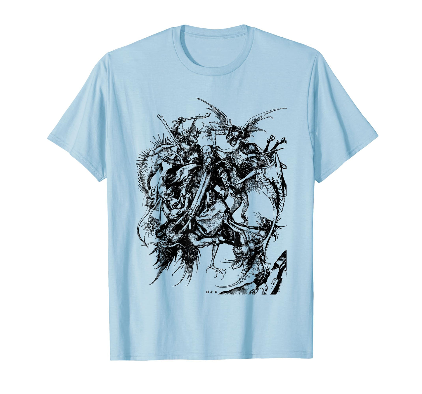 THE TEMPTATION of ST. ANTHONY - Medieval Monster Art Shirt T-Shirt