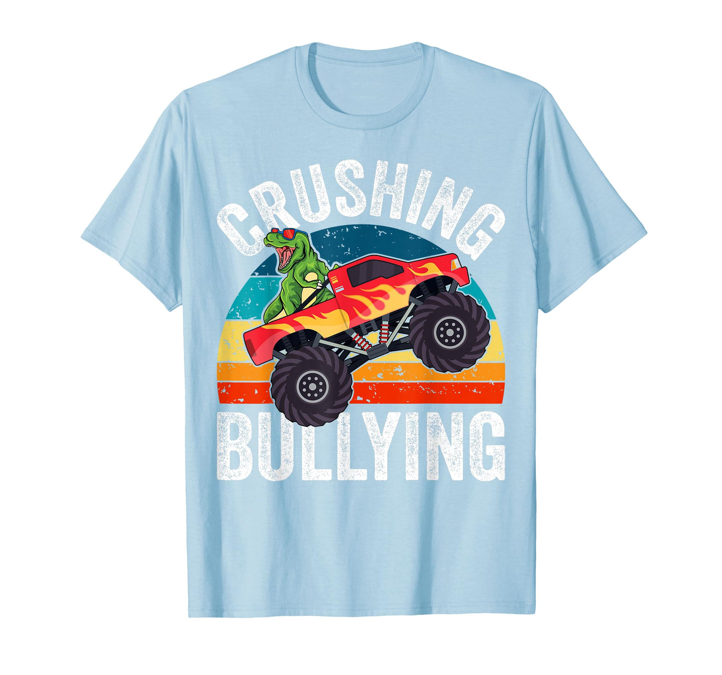 Crushing Bullying Monster Truck Kids Unity Day Orange T-Shirt