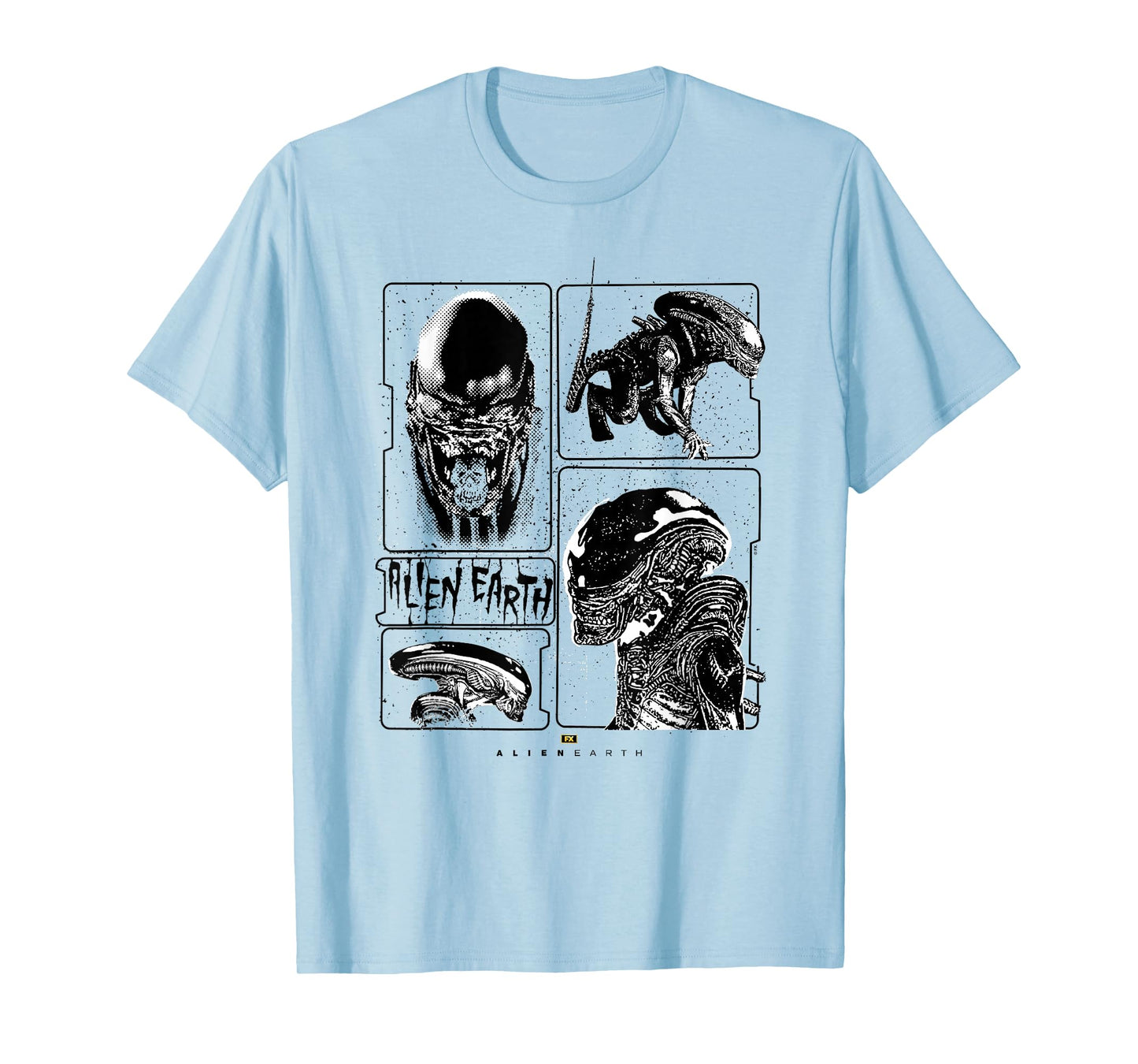 Alien: Earth Xenomorph XX121 Multi Pose Distressed Style T-Shirt