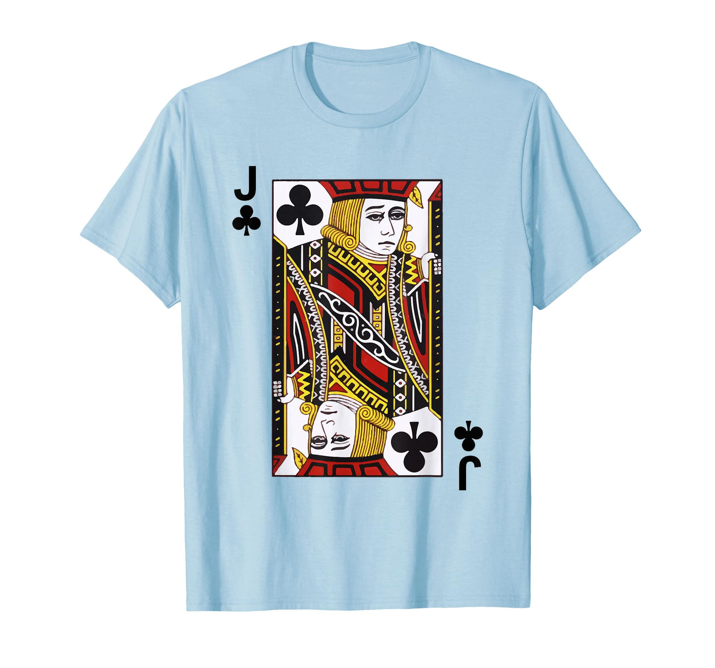 Jack of Clubs Tshirt Blackjack Cards Poker 21 J Tee shirt T-Shirt
