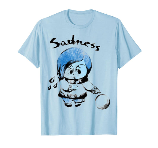 Disney Pixar Inside Out Sadness Watercolor Graphic T-Shirt T-Shirt