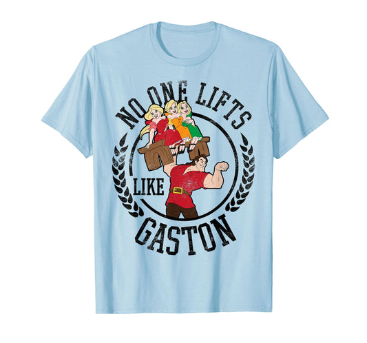 Disney Beauty and the Beast No One Lifts Like Gaston Badge T-Shirt