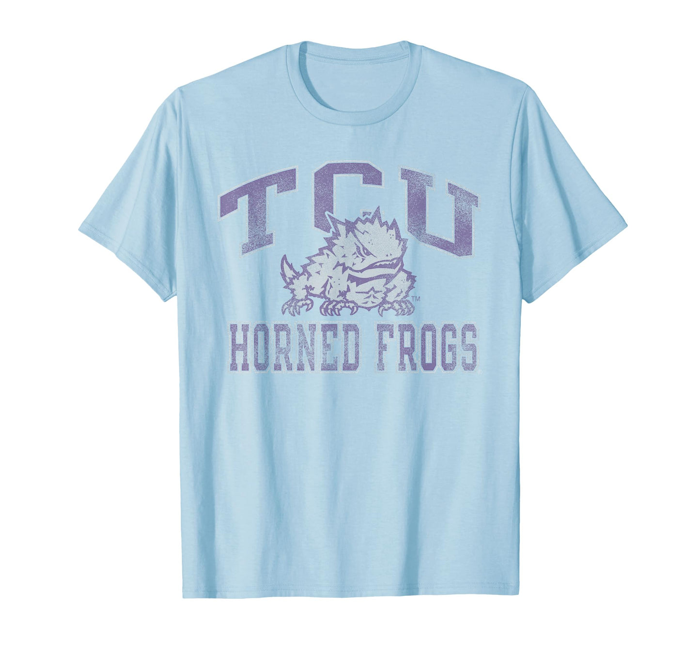 TCU Horned Frogs Vintage Worn Gray Officially Licensed T-Shirt