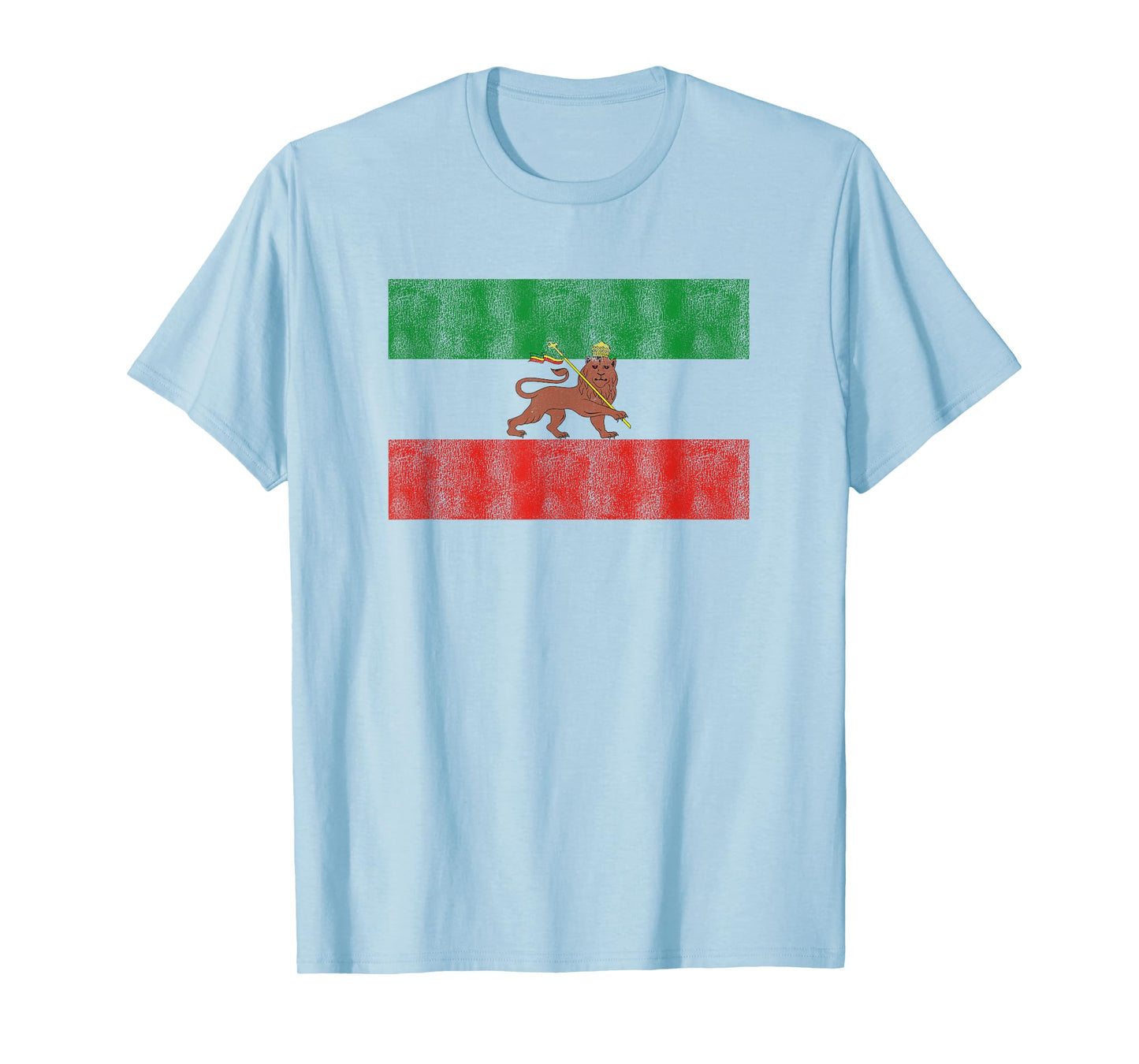 Rasta Rastafari Lion Ethiopia Flag Shirt Men Women Kids T-Shirt