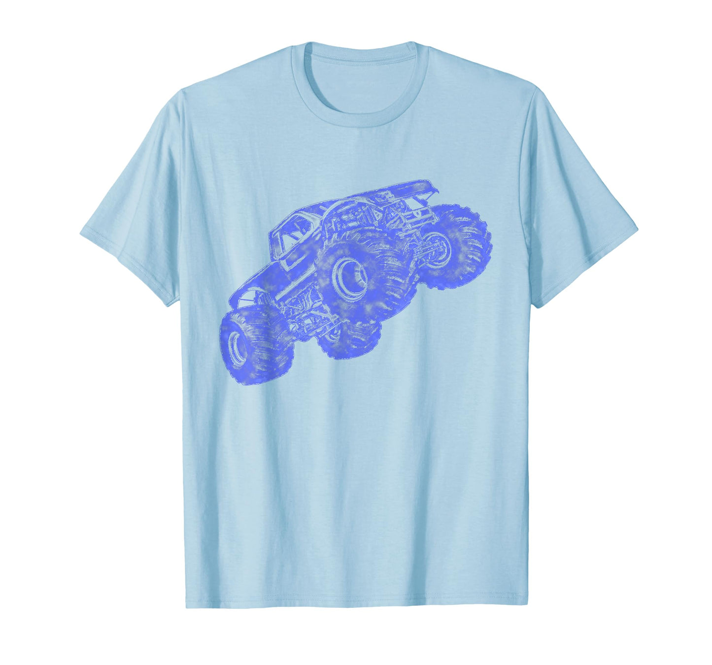 Monster Truck Ink Style Design Monster Truck T-Shirt