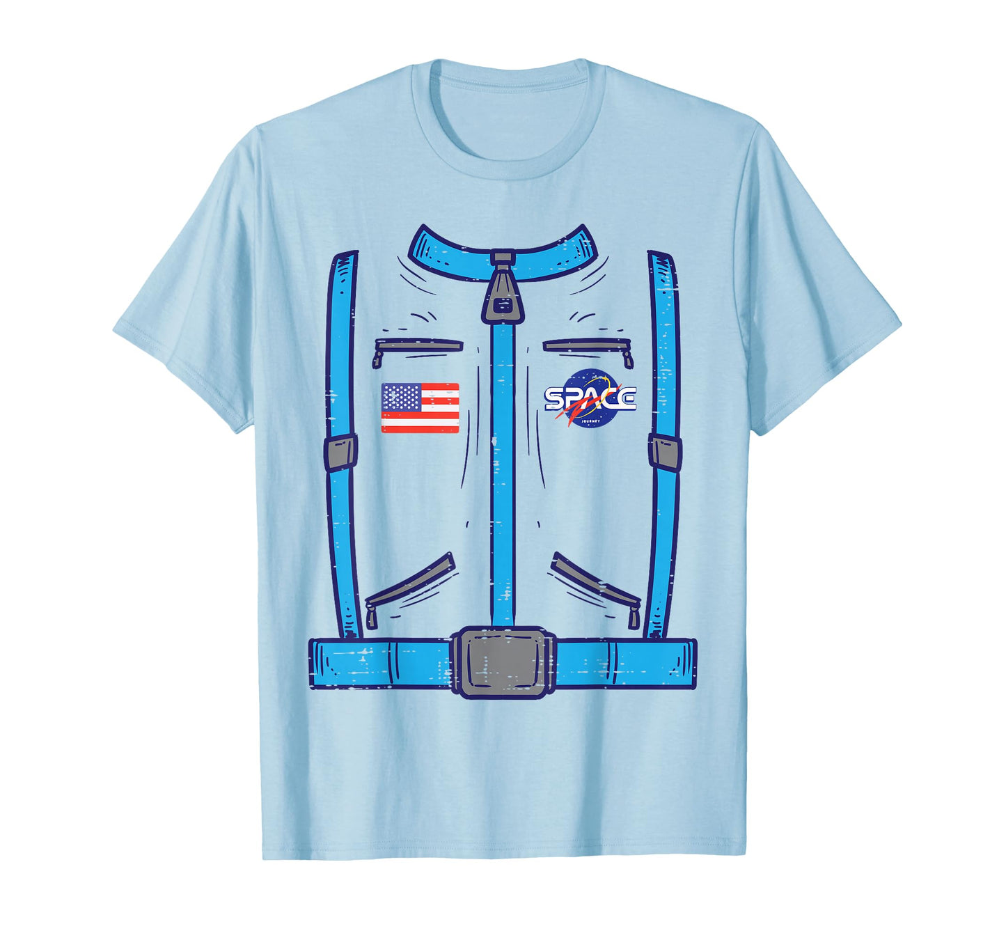 Space Suit Astronaut Cosmos Halloween Costume Men Kids Boys T-Shirt