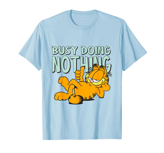 Garfield Classic Laying Down Busy Doing Nothing Thumbs Up T-Shirt
