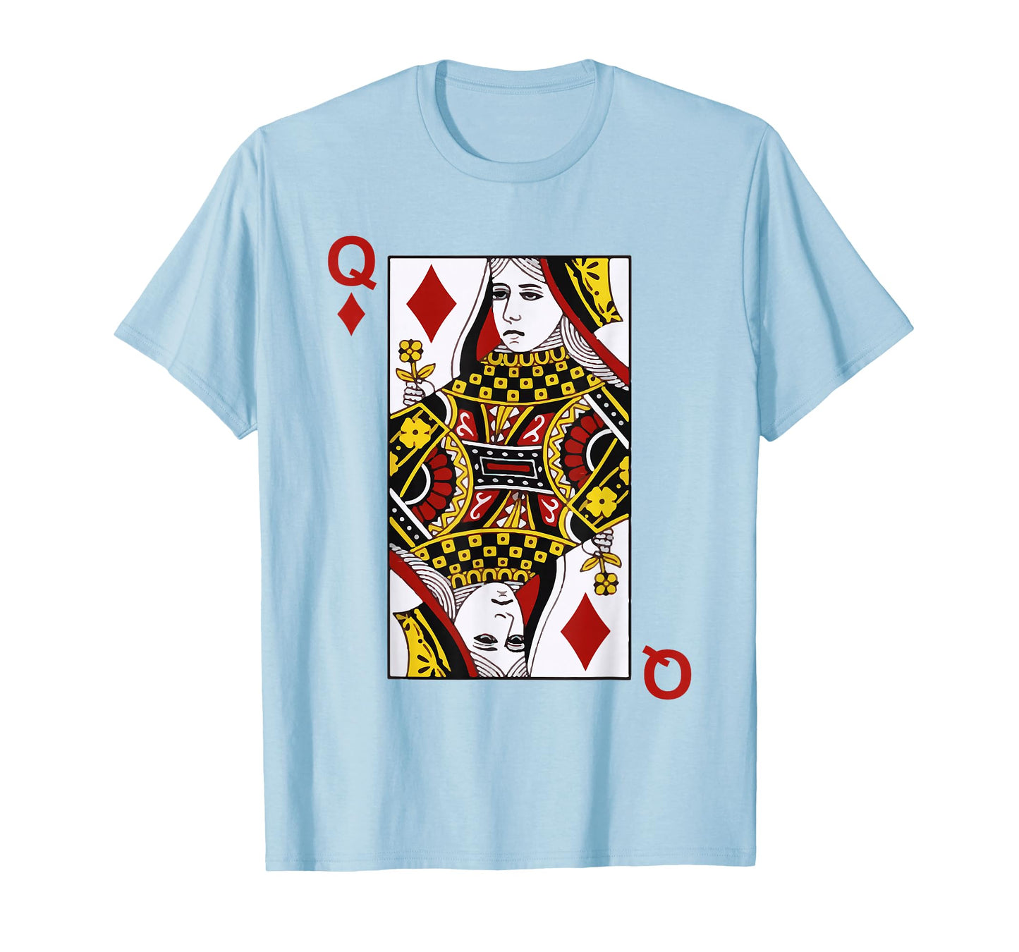 Queen of Diamond Blackjack Cards Poker 21 Q T-Shirt