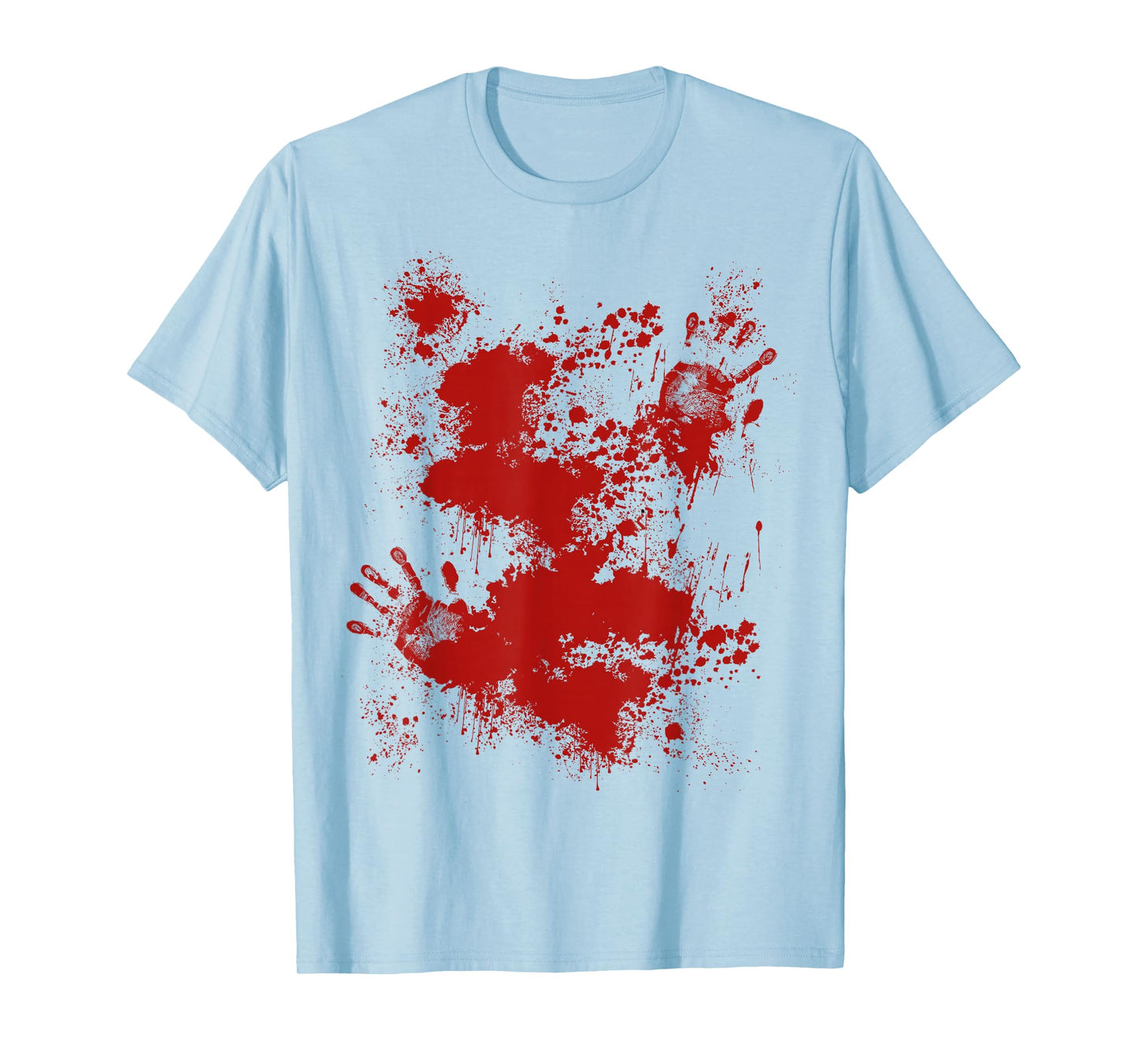 Bloody Wound Halloween Costume, Blood Splatter Injury Zombie T-Shirt