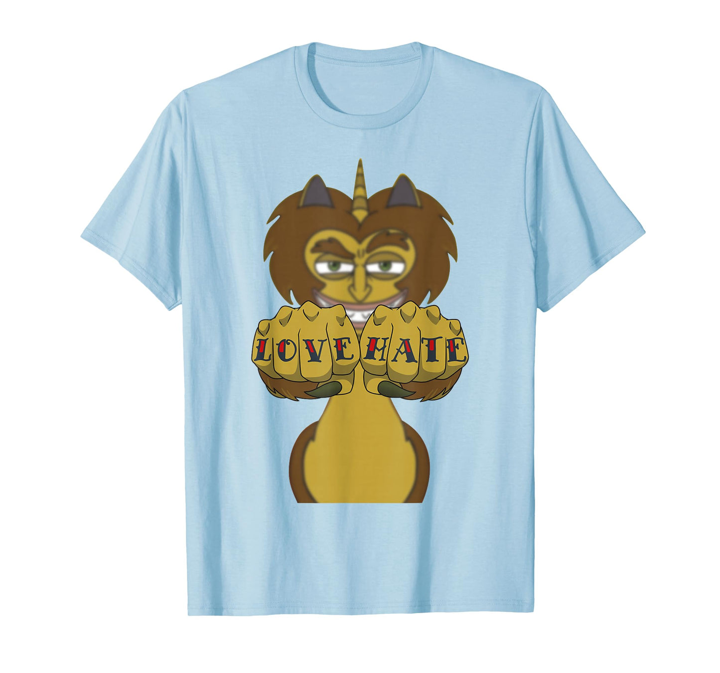 Big Mouth Maury The Hormones Monster Love Hate Fists T-Shirt