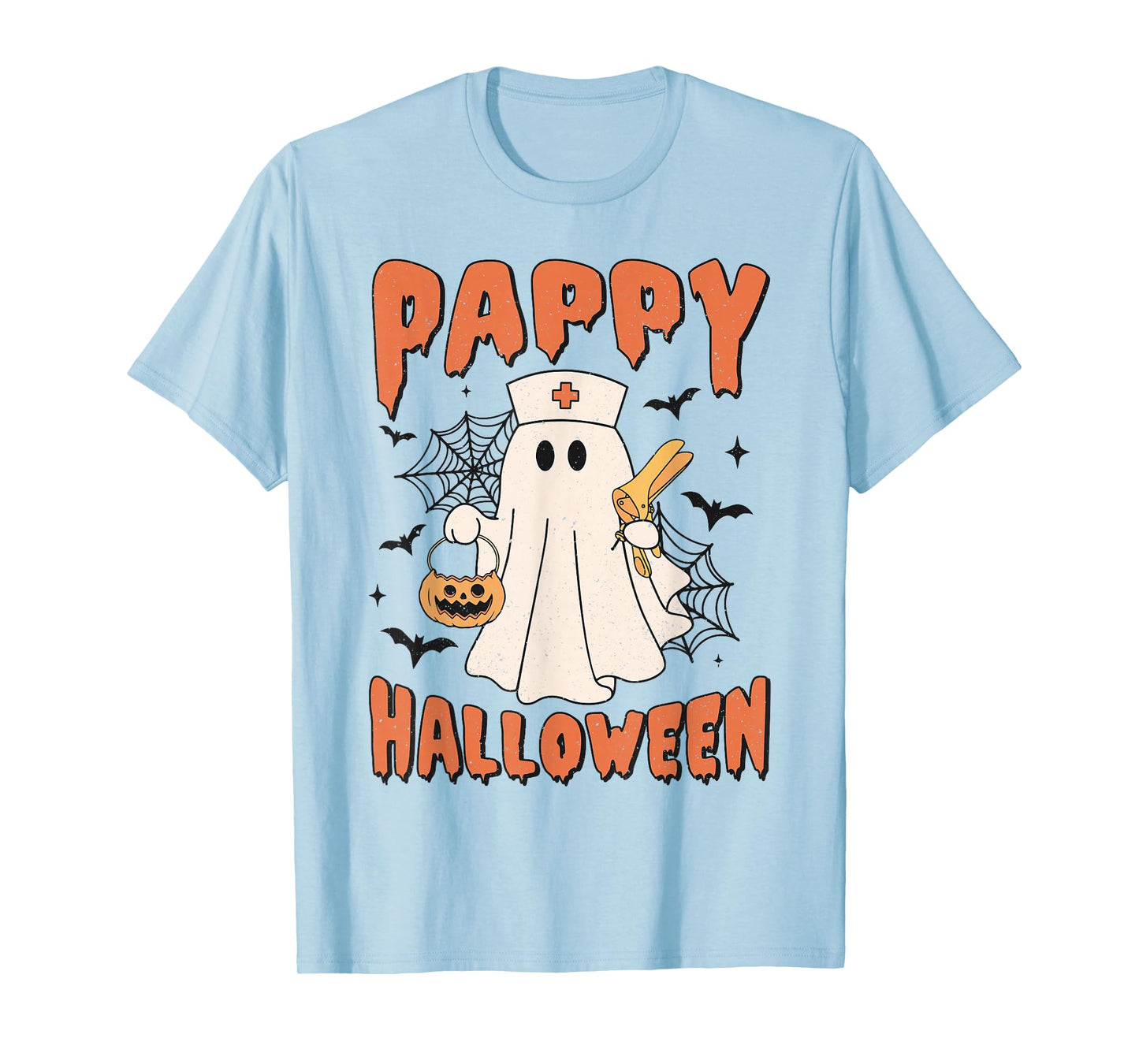 Pappy Halloween Ghost with Speculum OB Nursing Department T-Shirt