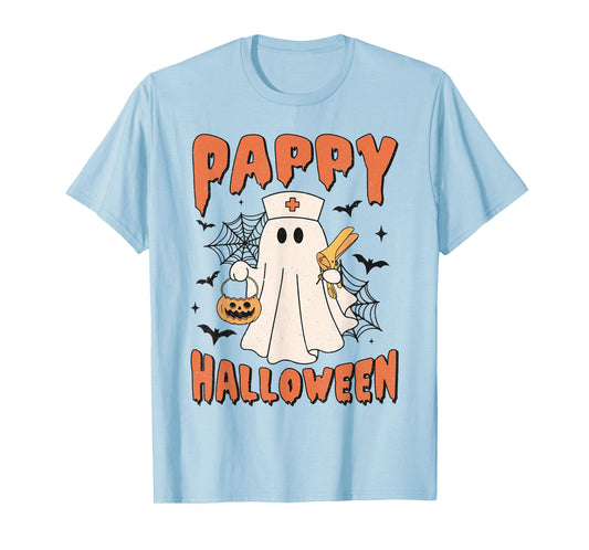 Pappy Halloween Ghost with Speculum OB Nursing Department T-Shirt