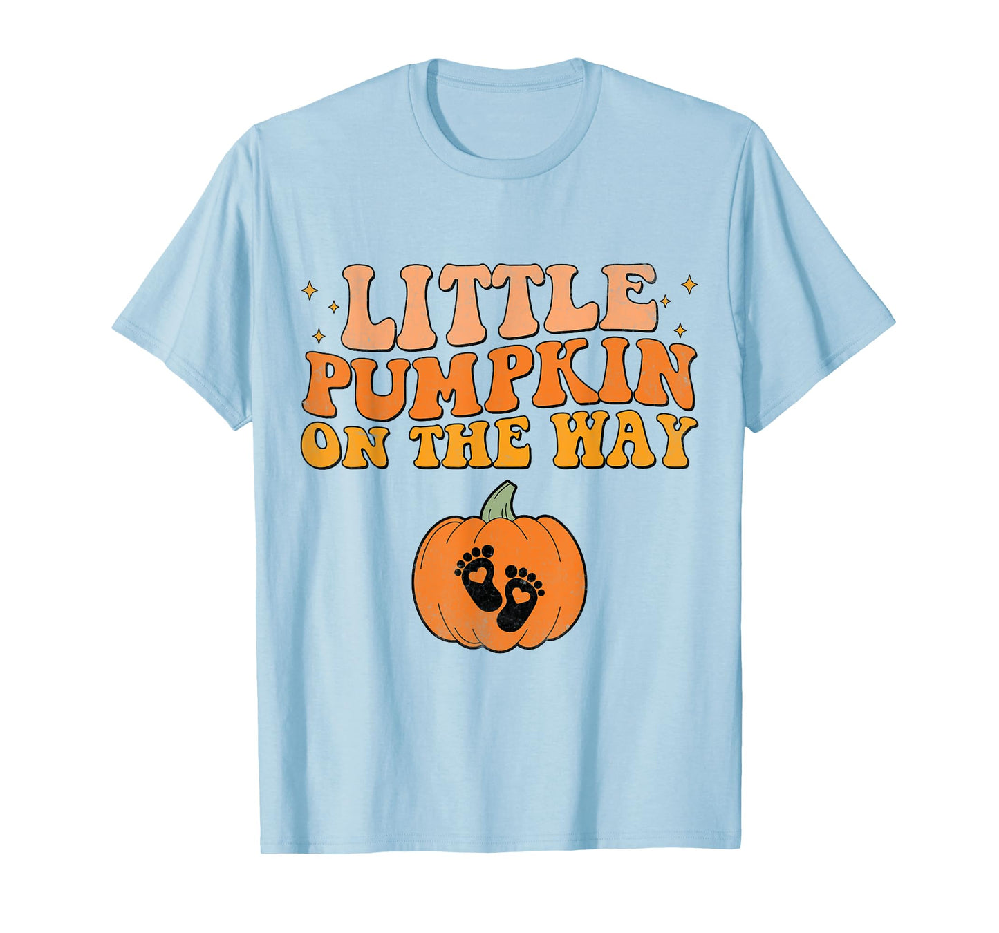 Little Pumpkin On The Way Halloween Pregnancy Announcement T-Shirt