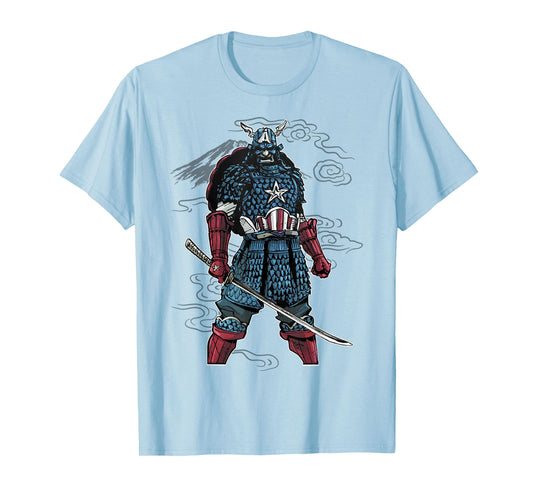 Marvel Captain America Mountain Samurai Graphic T-Shirt T-Shirt