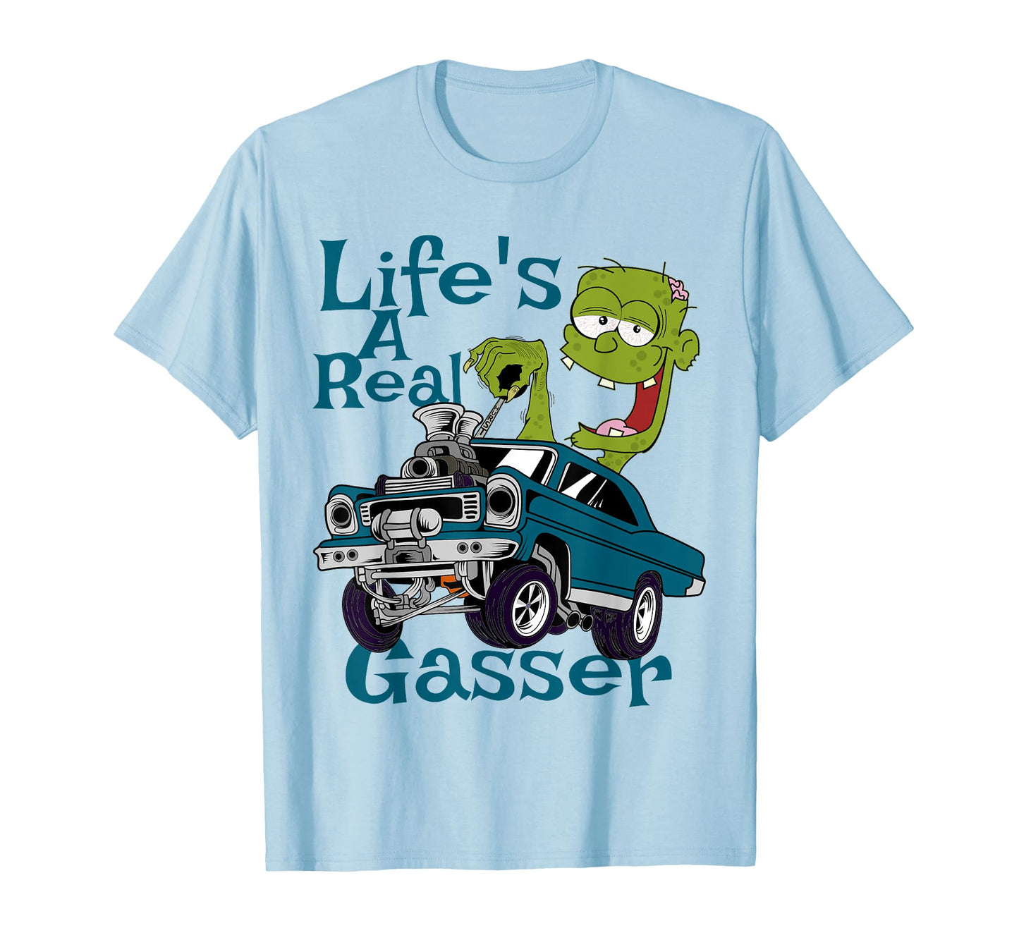 Hot Rod Gasser Outlaw Drag Racing Blown Street Car T-Shirt