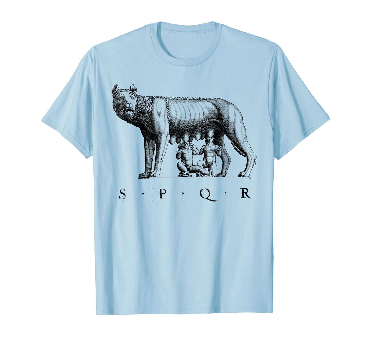 SPQR Roman Rome Wolf Romulus Remus T-Shirt