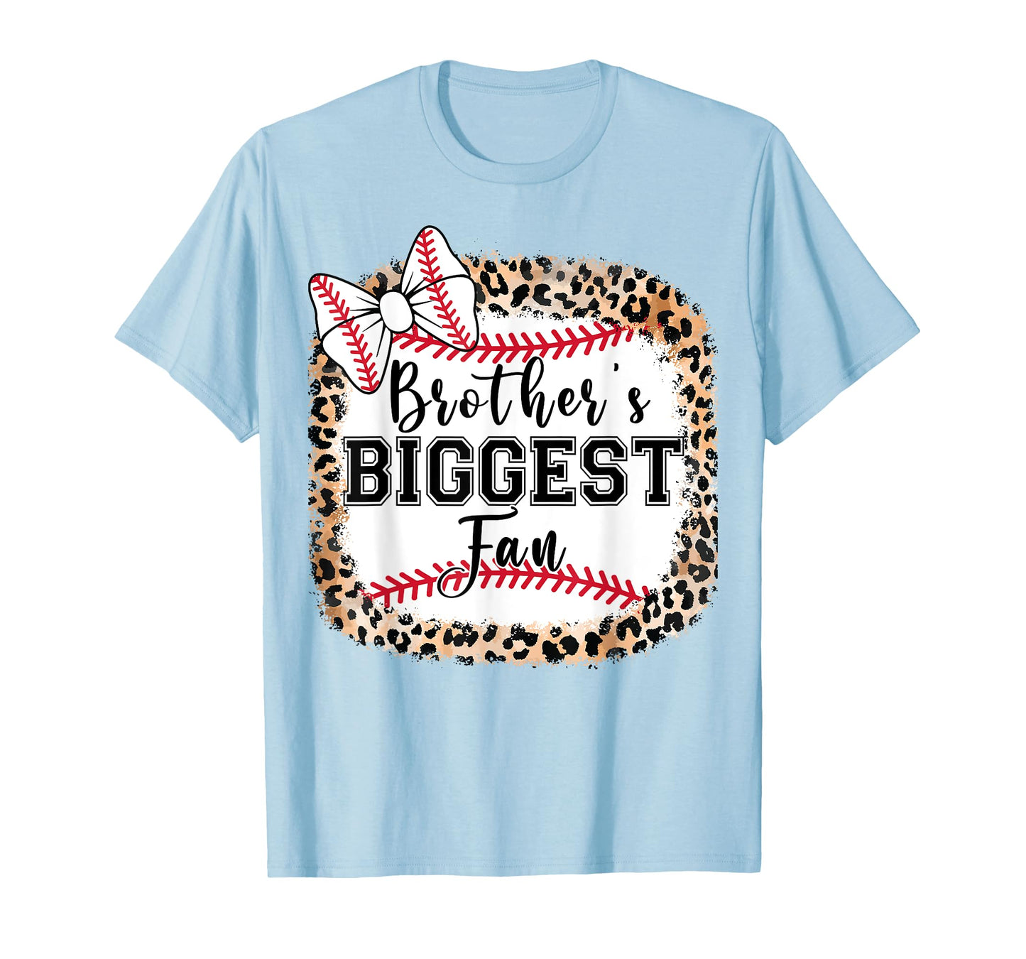 Youth Brothers Biggest Fan Baseball Sister Cute Toddler Girl T-Shirt