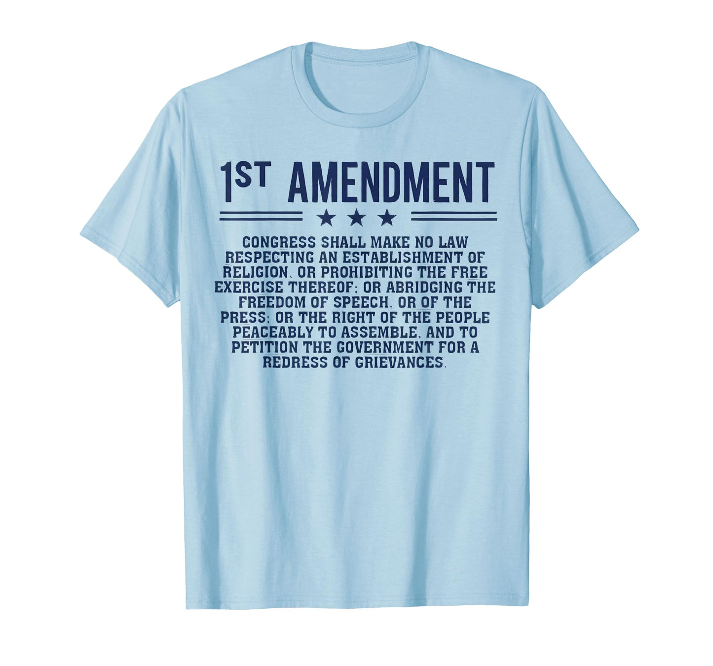 1st First Amendment U.S. Constitution Patriot T-Shirt