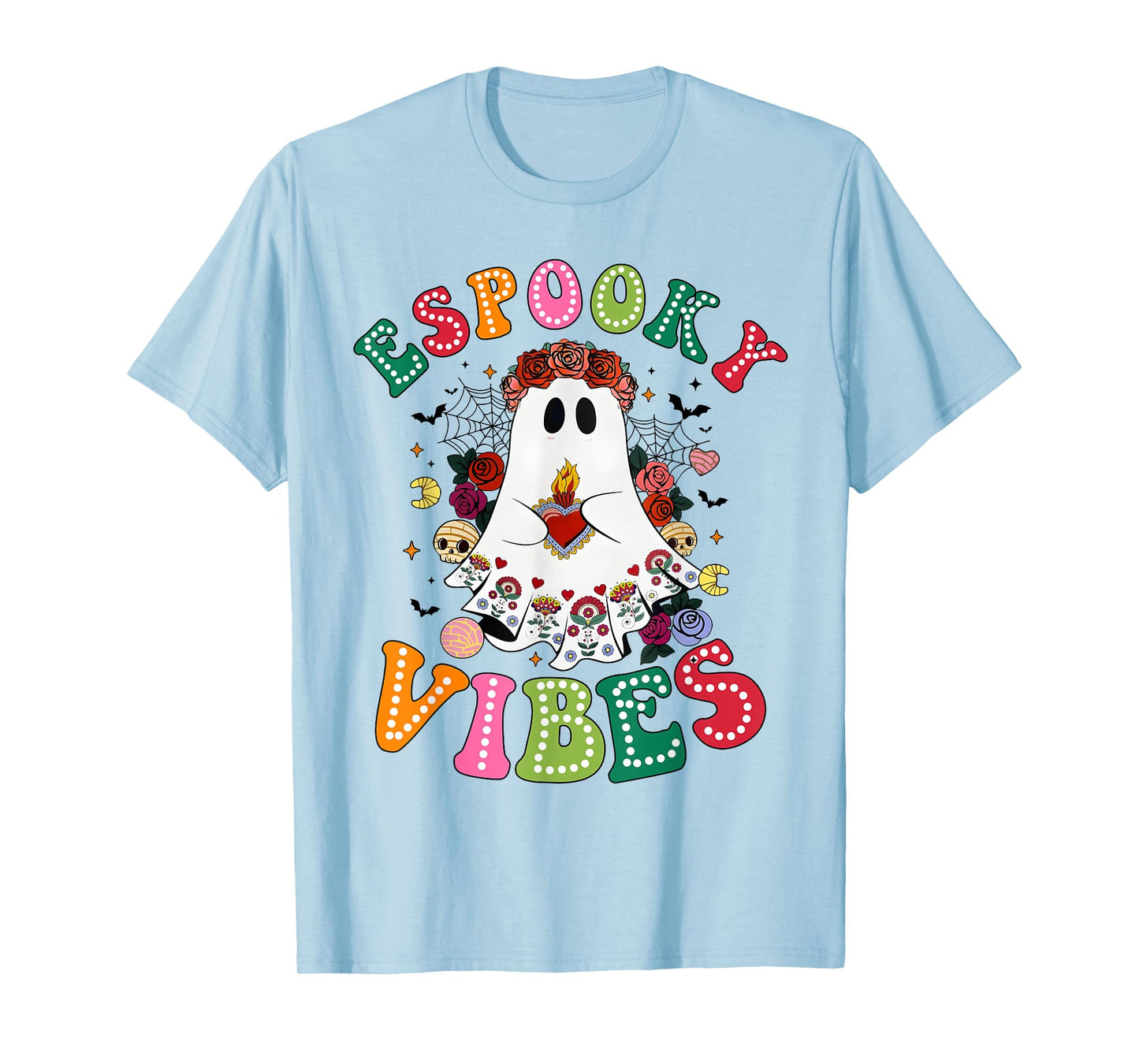 Espooky Vibes Spanish Mexican Teacher Boo Halloween T-Shirt