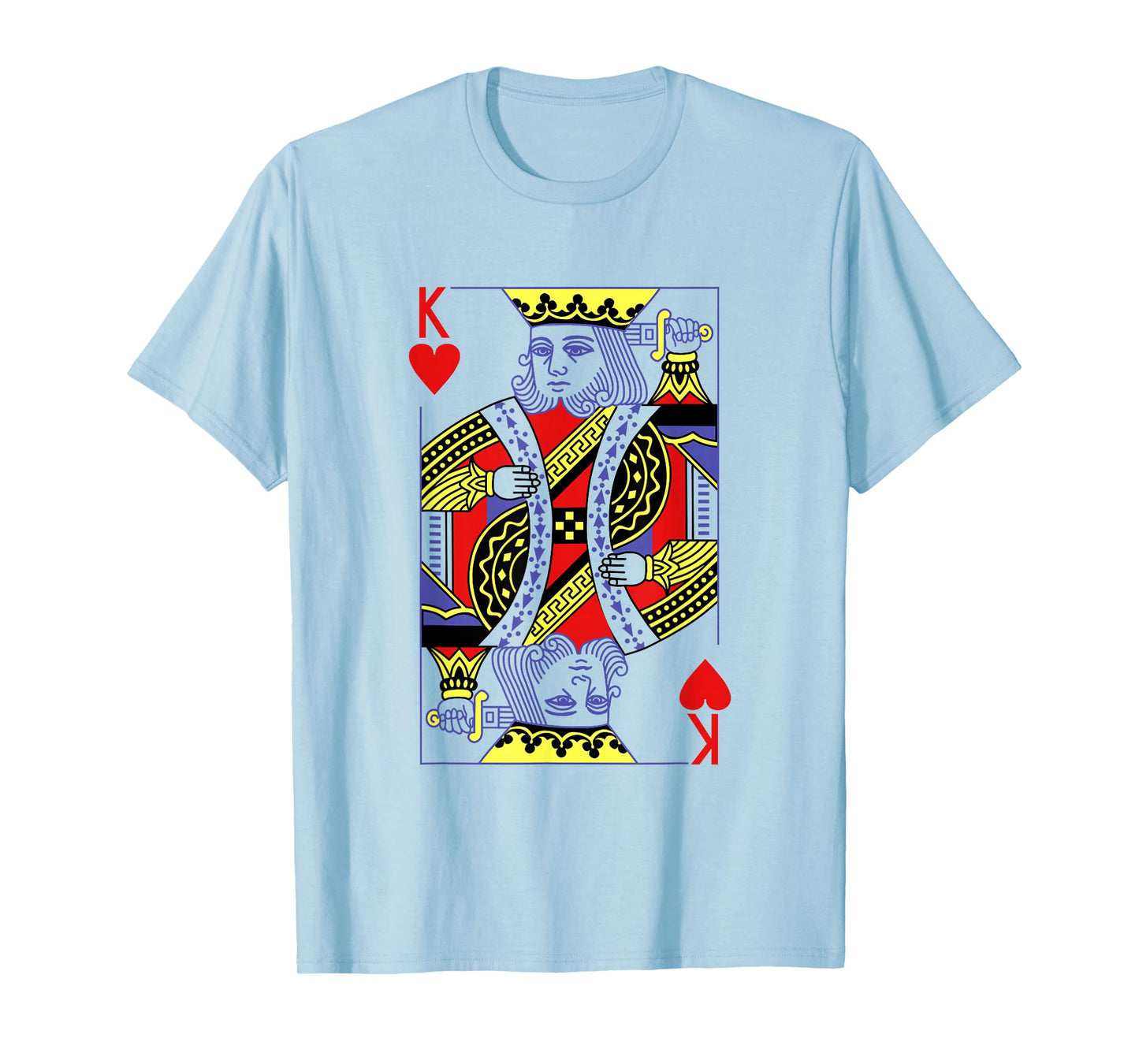 King Of Hearts Royal Flush Costume Halloween Playing Cards T-Shirt