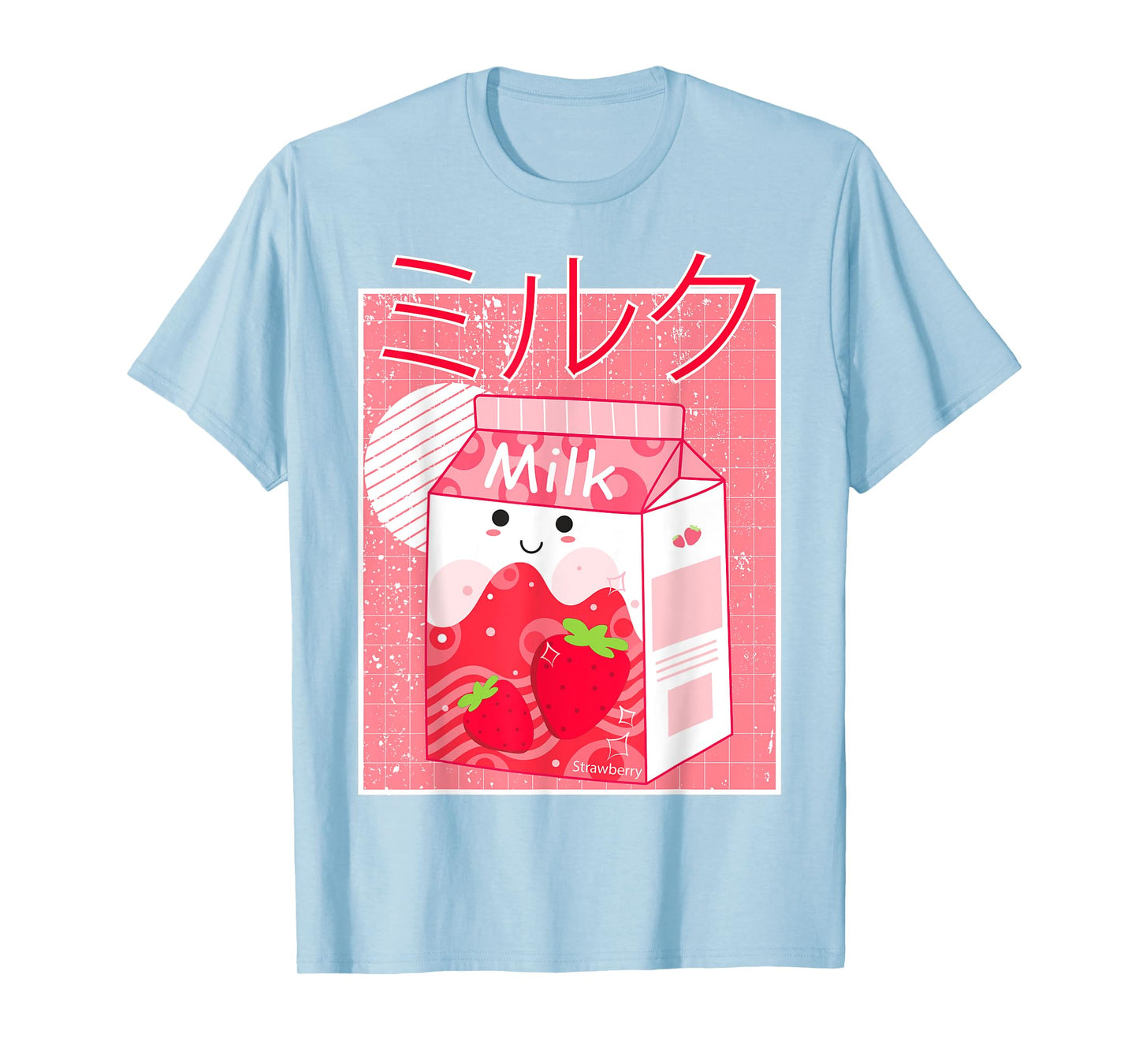 Pink Strawberry Milk Shake Kawaii pastel Goth Japanese 90's T-Shirt
