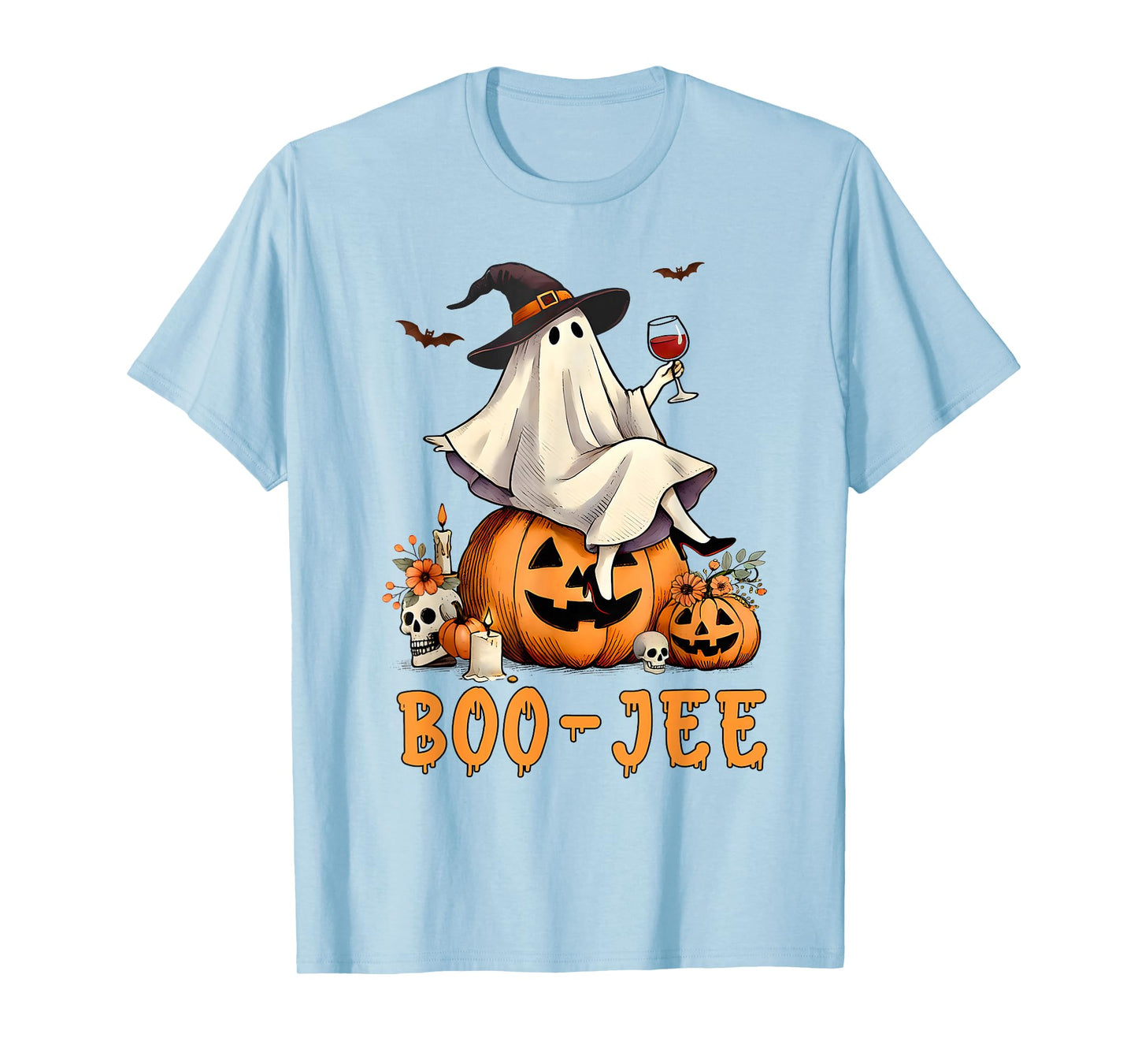 Funny Boo-Jee Ghost Halloween Boo Jee Ghost Spooky Season T-Shirt