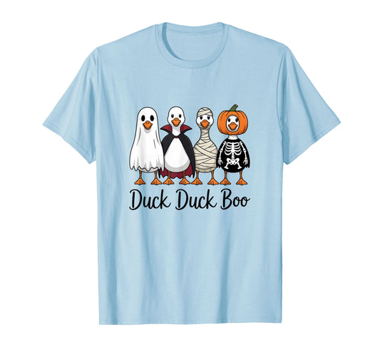 Duck Duck Boo Funny Goose Halloween Costume T-Shirt