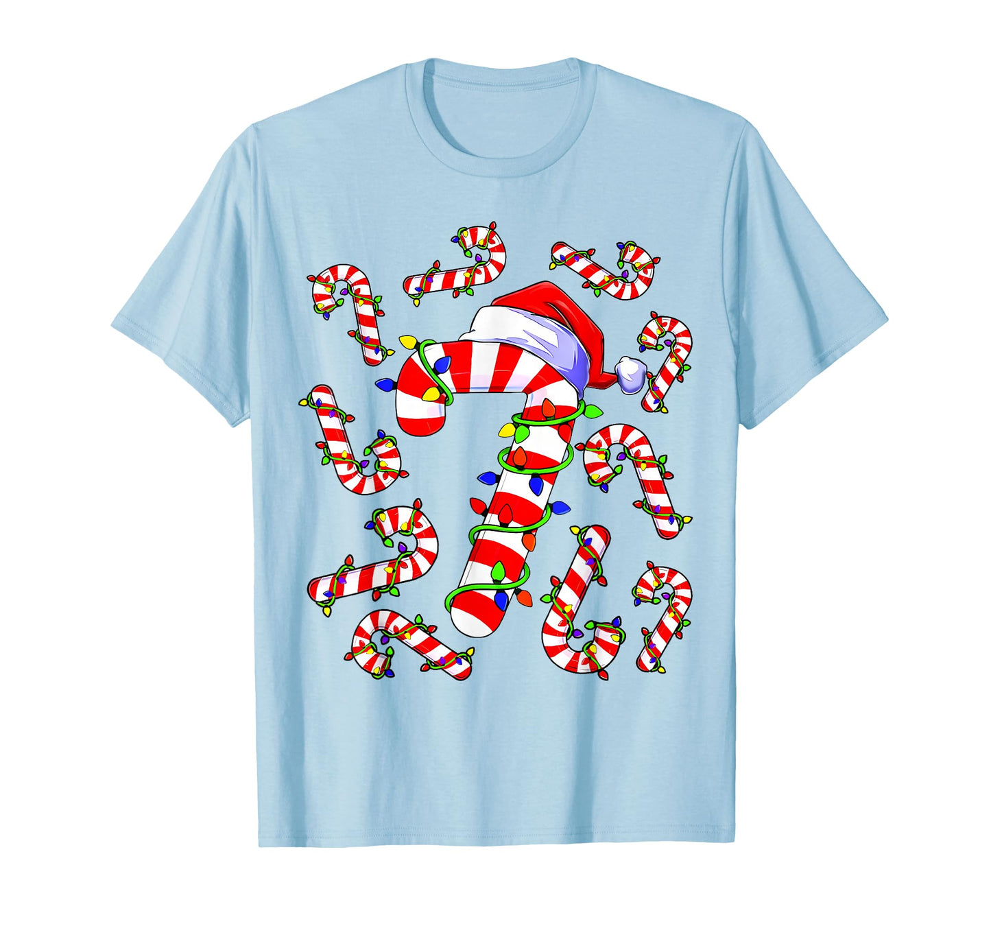 Funny 67 Six Seven Meme Couple Matching Christmas Candy Cane T-Shirt