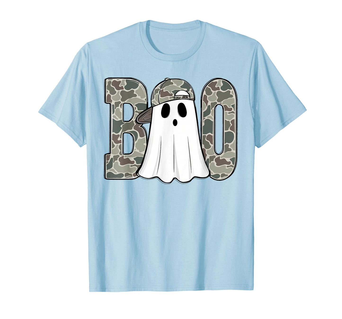 Camo Boo Ghost Camouflage Ghost Halloween Boys Toddlers Kids T-Shirt