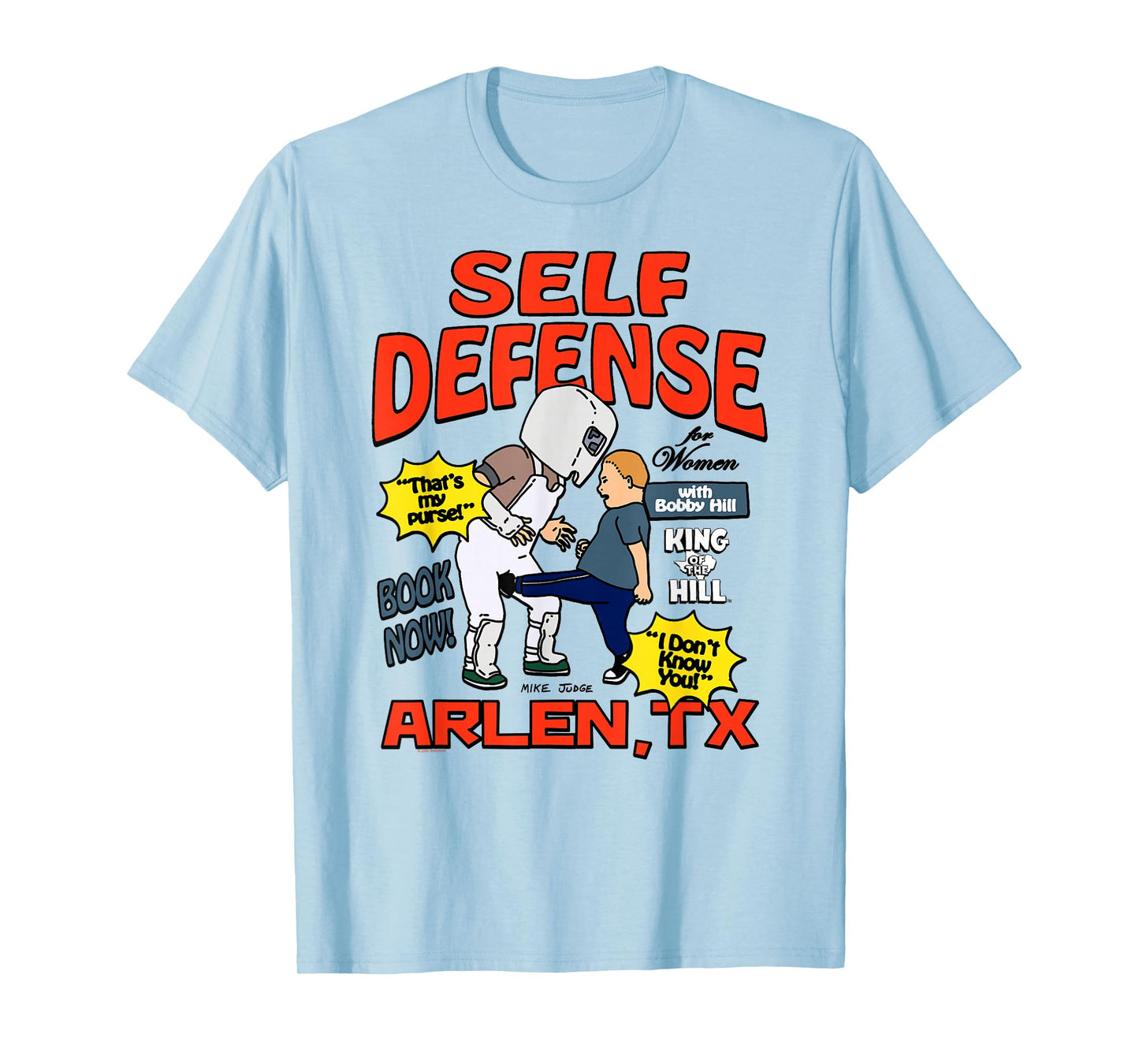 King of The Hill Bobby's Self Defense Class Cartoon T-Shirt