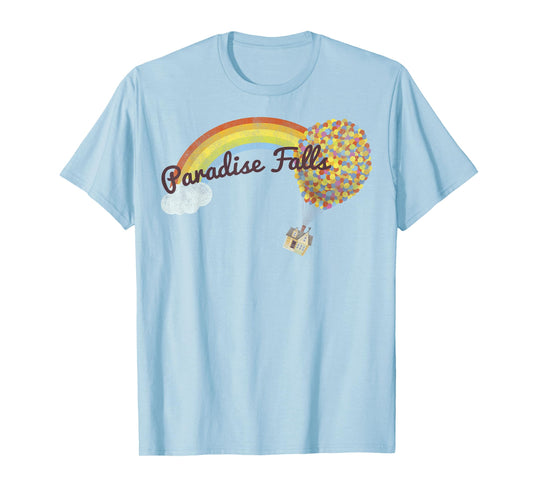 Disney Pixar Up Paradise Falls Rainbow T-Shirt Small