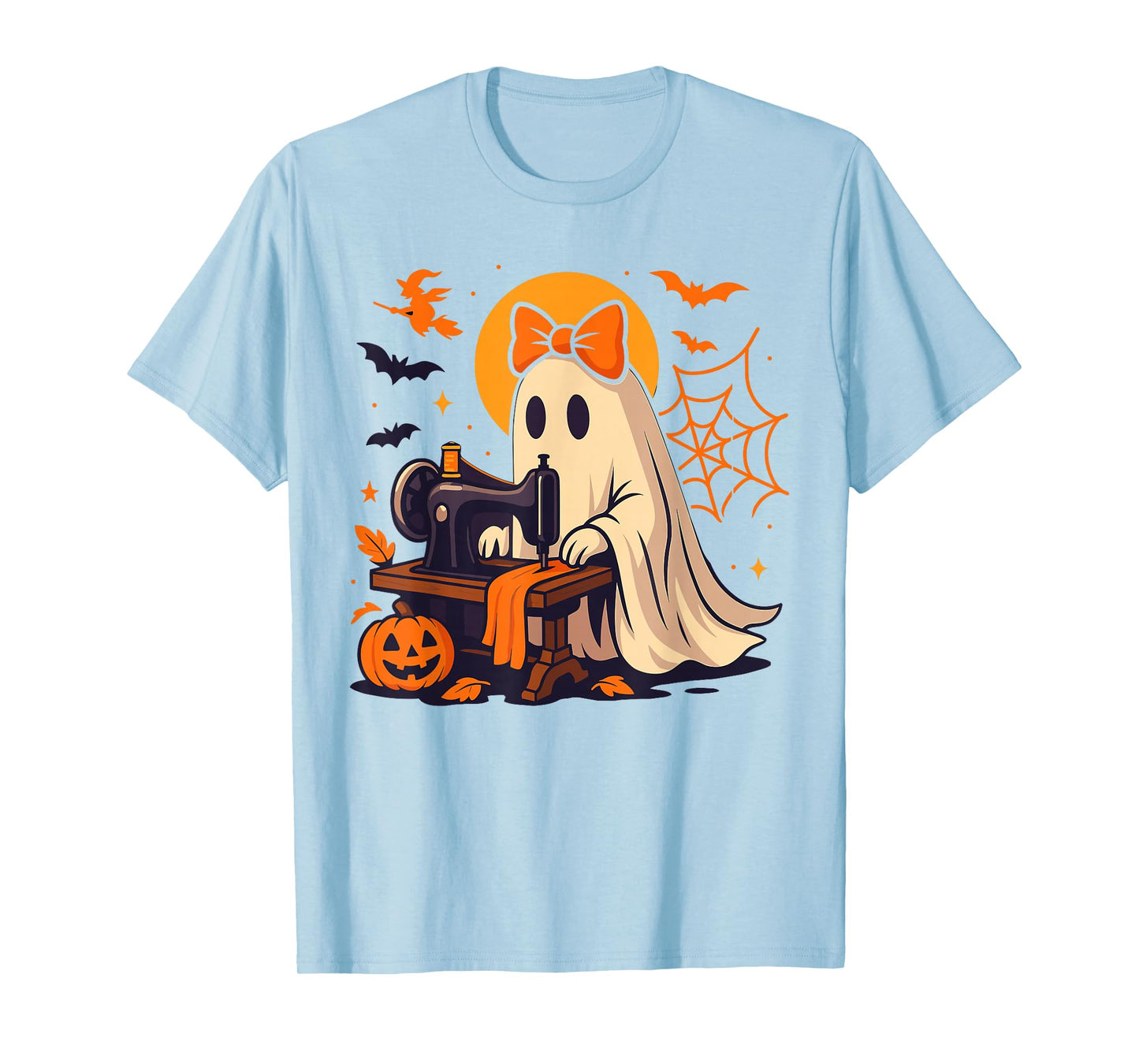 Sewing Ghost Costume for Women, Cute Quilting Halloween T-Shirt