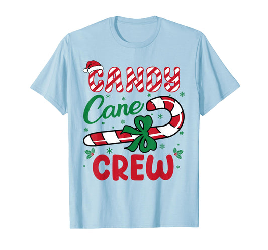 Candy Cane Crew Funny Christmas Holiday Men Women Kids Boys T-Shirt