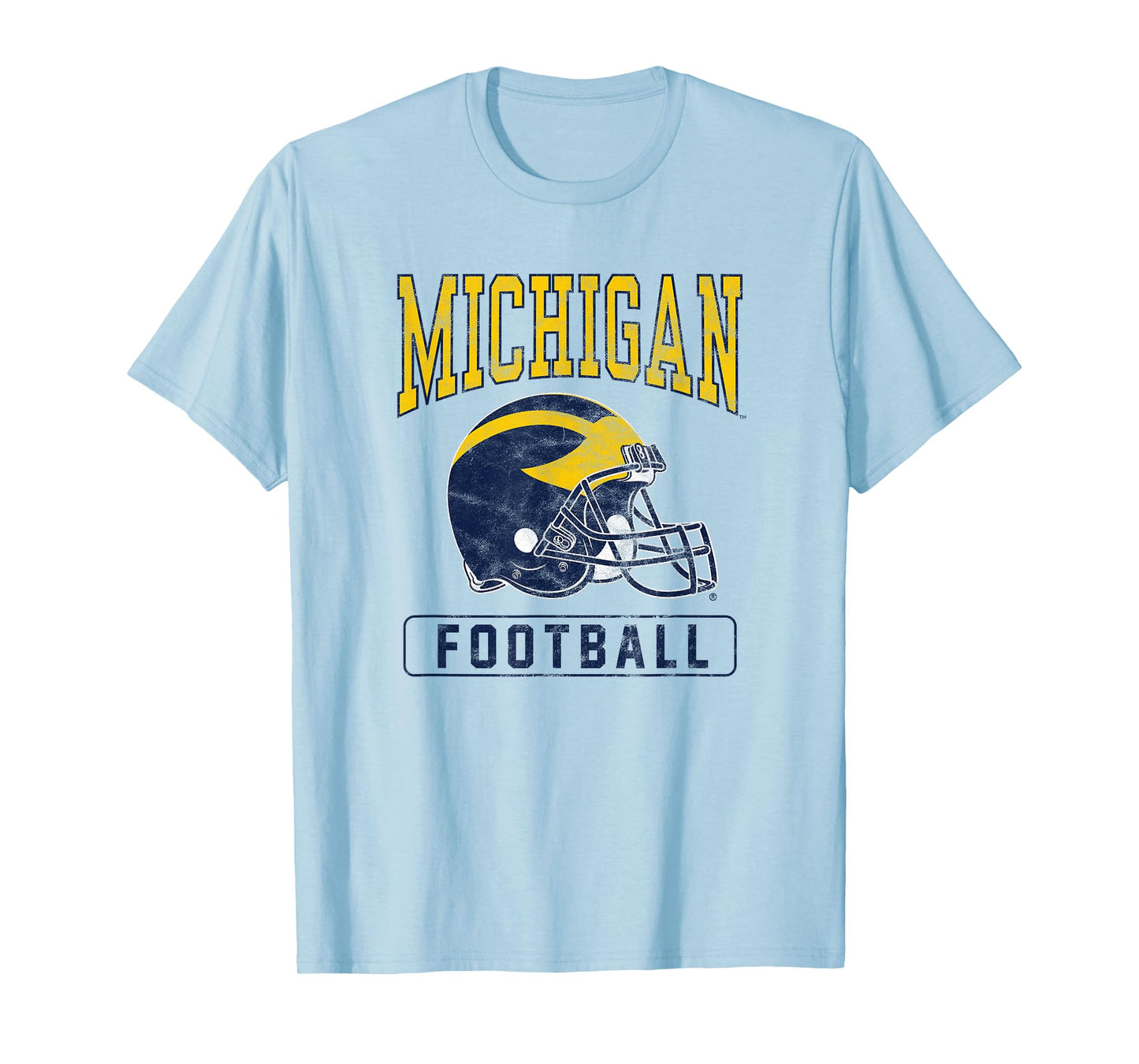 University of Michigan Wolverines U of M Football Helmet T-Shirt