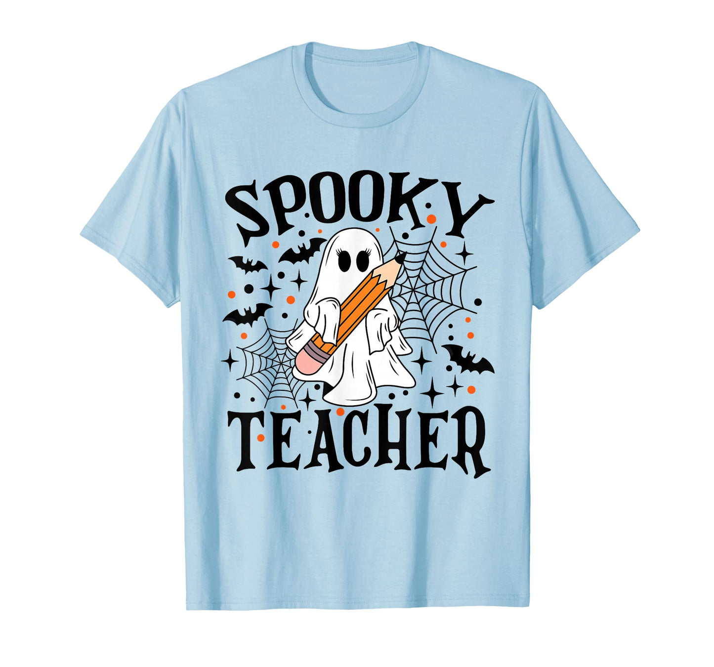 Spooky Teacher Ghost Boo Halloween Spooky Season Teaching T-Shirt