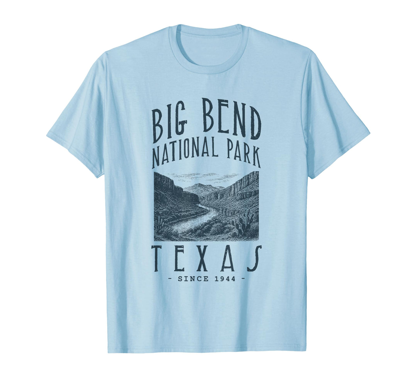 BIG BEND NATIONAL PARK, TEXAS. CAMPING, HIKER, VINTAGE T-Shirt