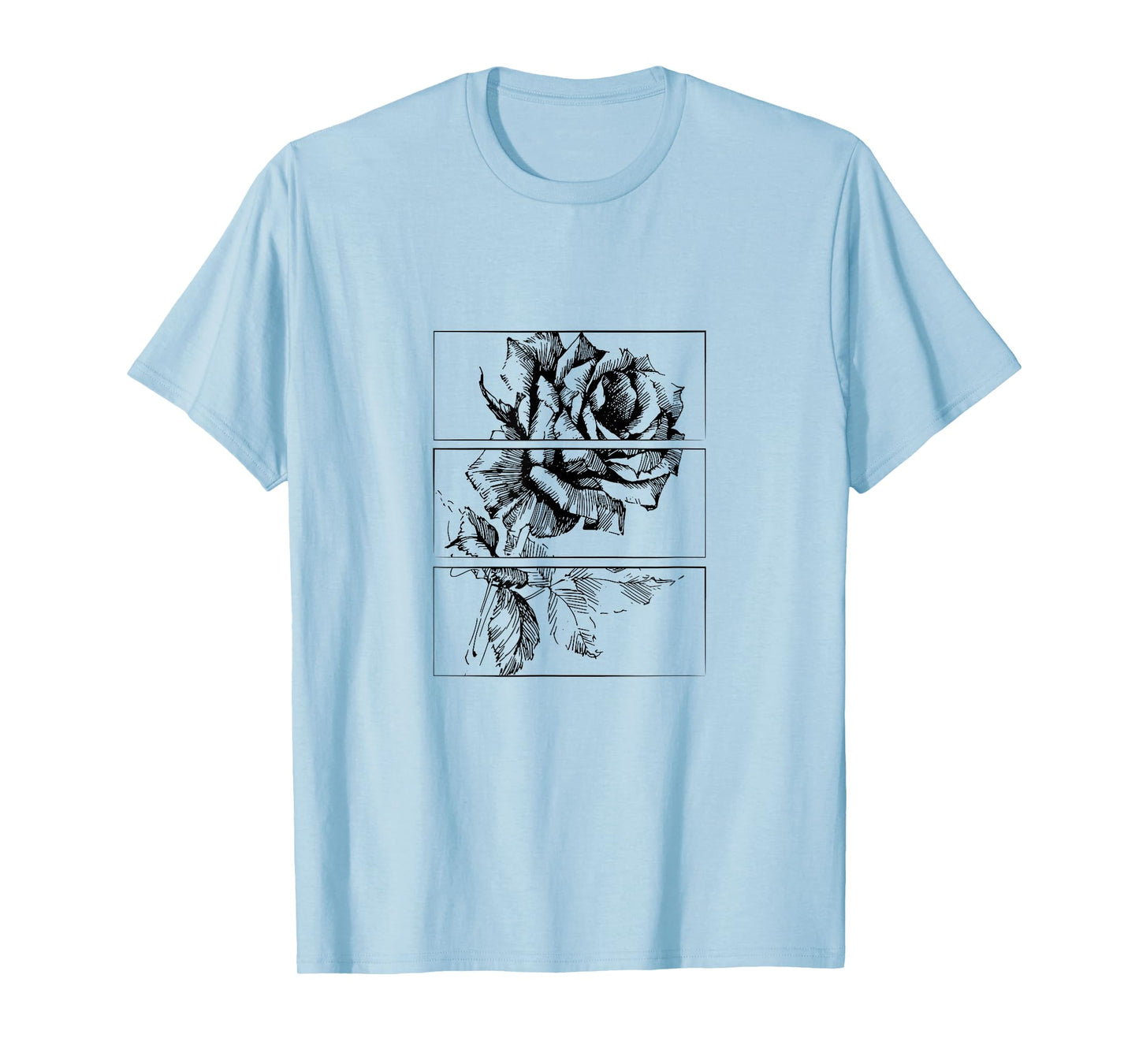 Black Roses Aesthetic Clothing Soft Grunge Clothes Goth Punk T-Shirt