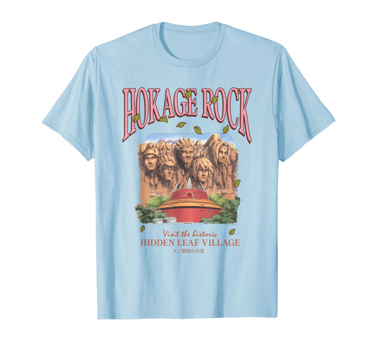 Naruto Shippuden Historic Hokage Rock Tourism Anime T-Shirt