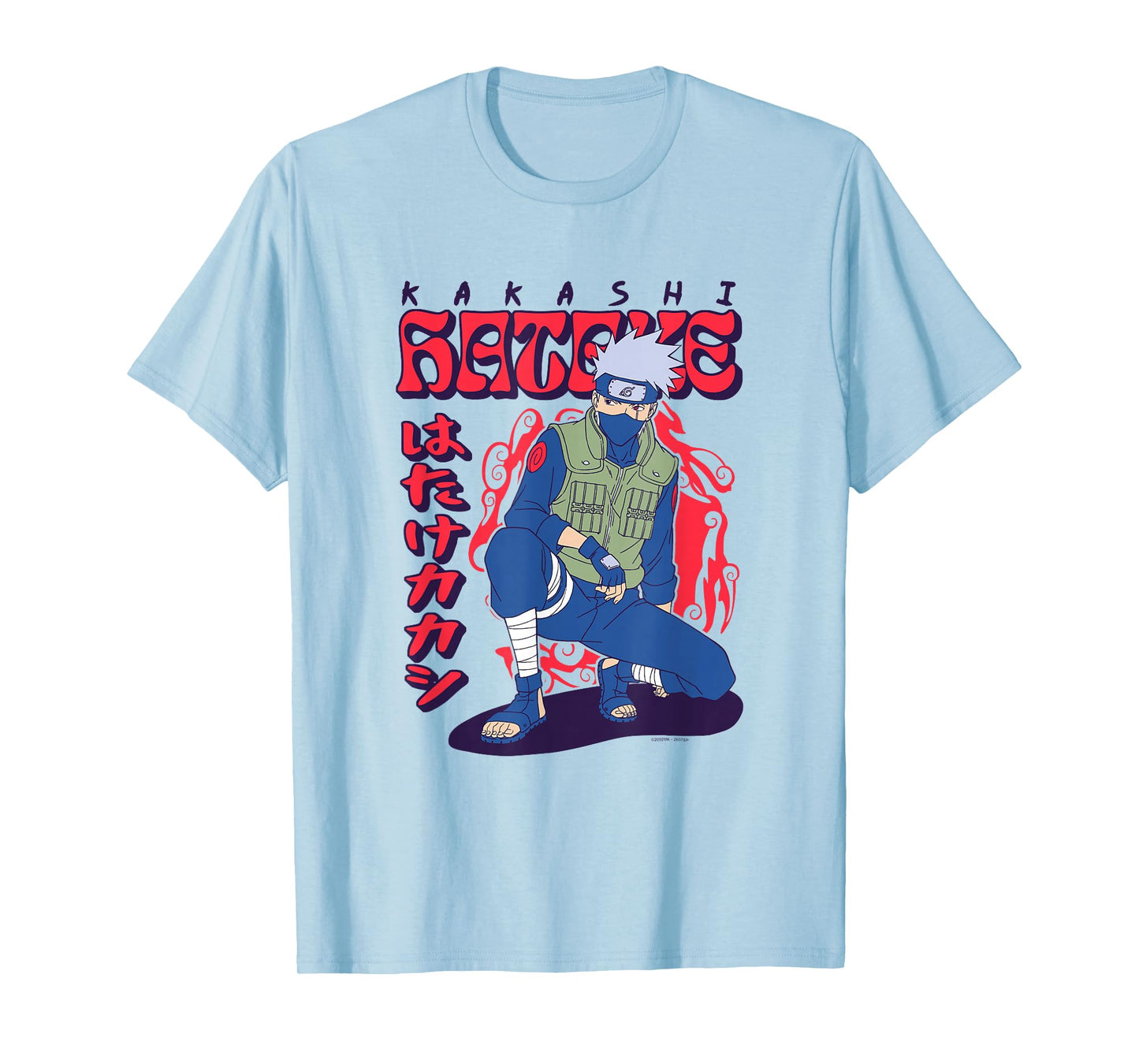 Naruto Shippuden Kakashi Wavy Text T-Shirt