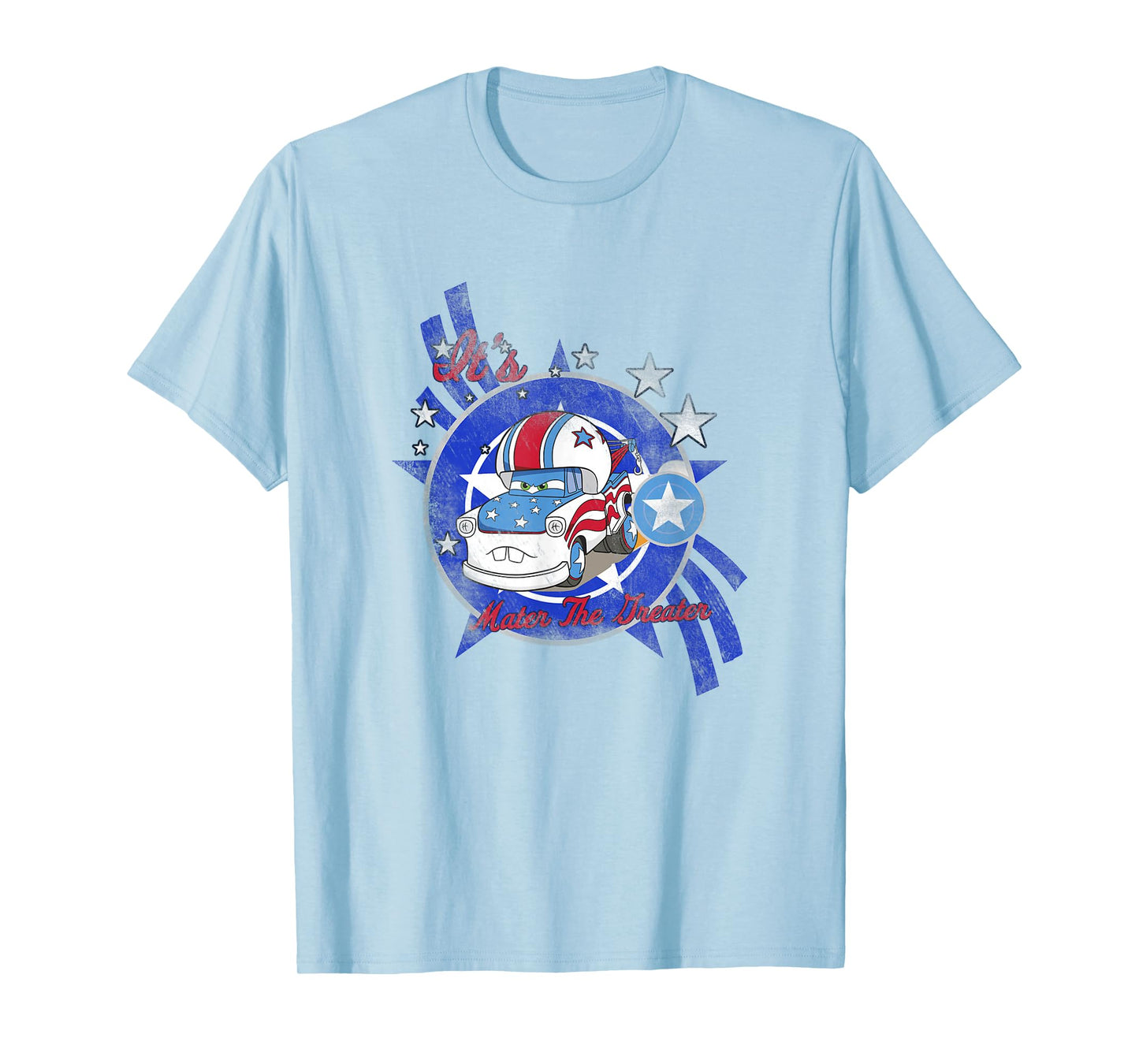 Disney Pixar Cars It's Mater The Greater Stuntman Distressed T-Shirt