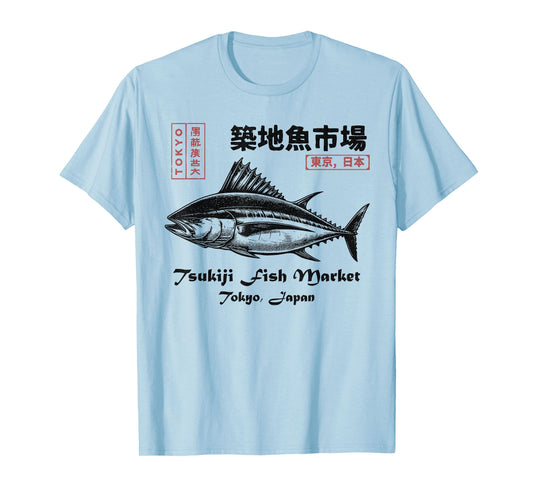 Tsukiji Fish Market Maguro Tuna Tokyo Japan T-Shirt