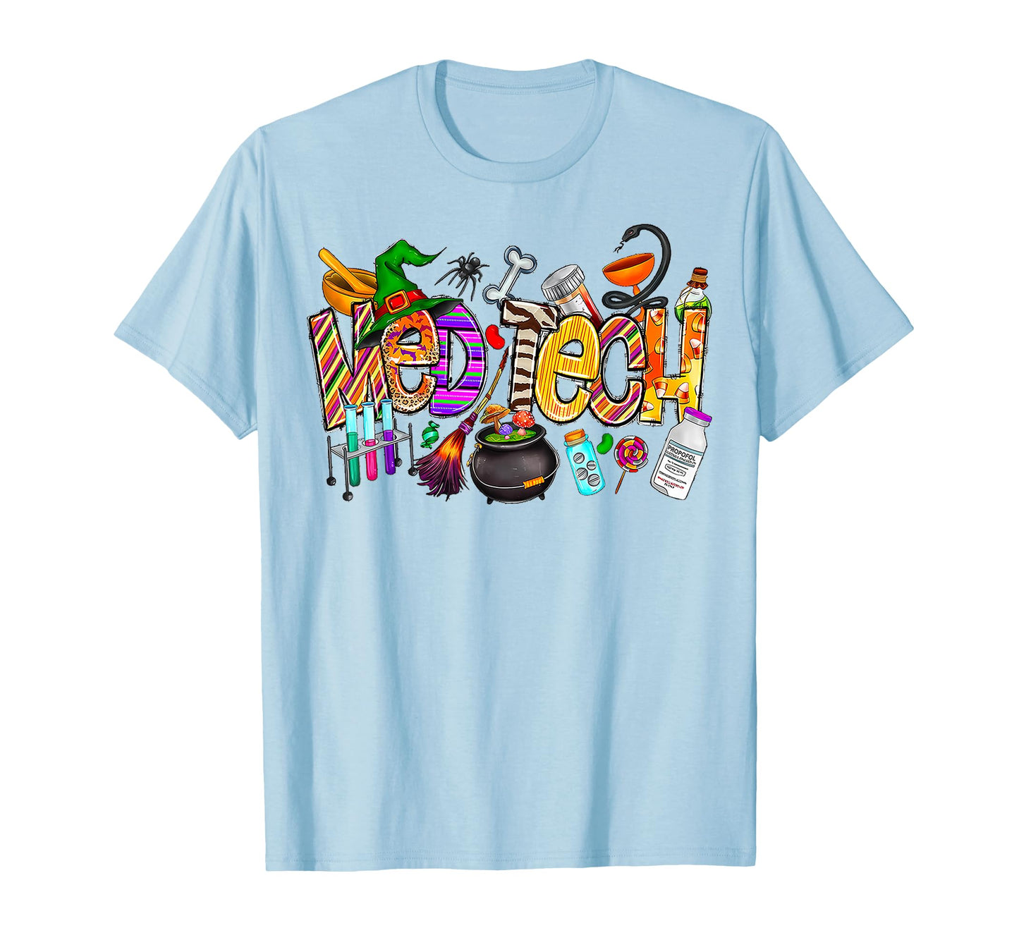 Med Tech Wiccan Witches Halloween Spooky Season Costume T-Shirt