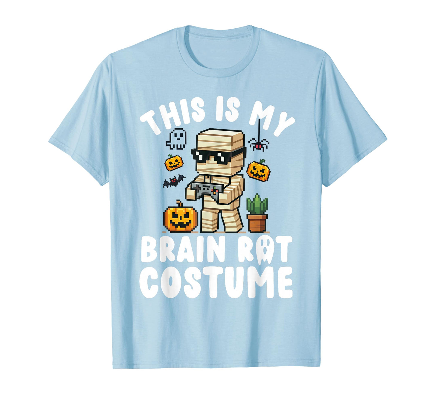 Brain Rot Halloween Shirt Costume Kids Brainrot Gamer T-Shirt