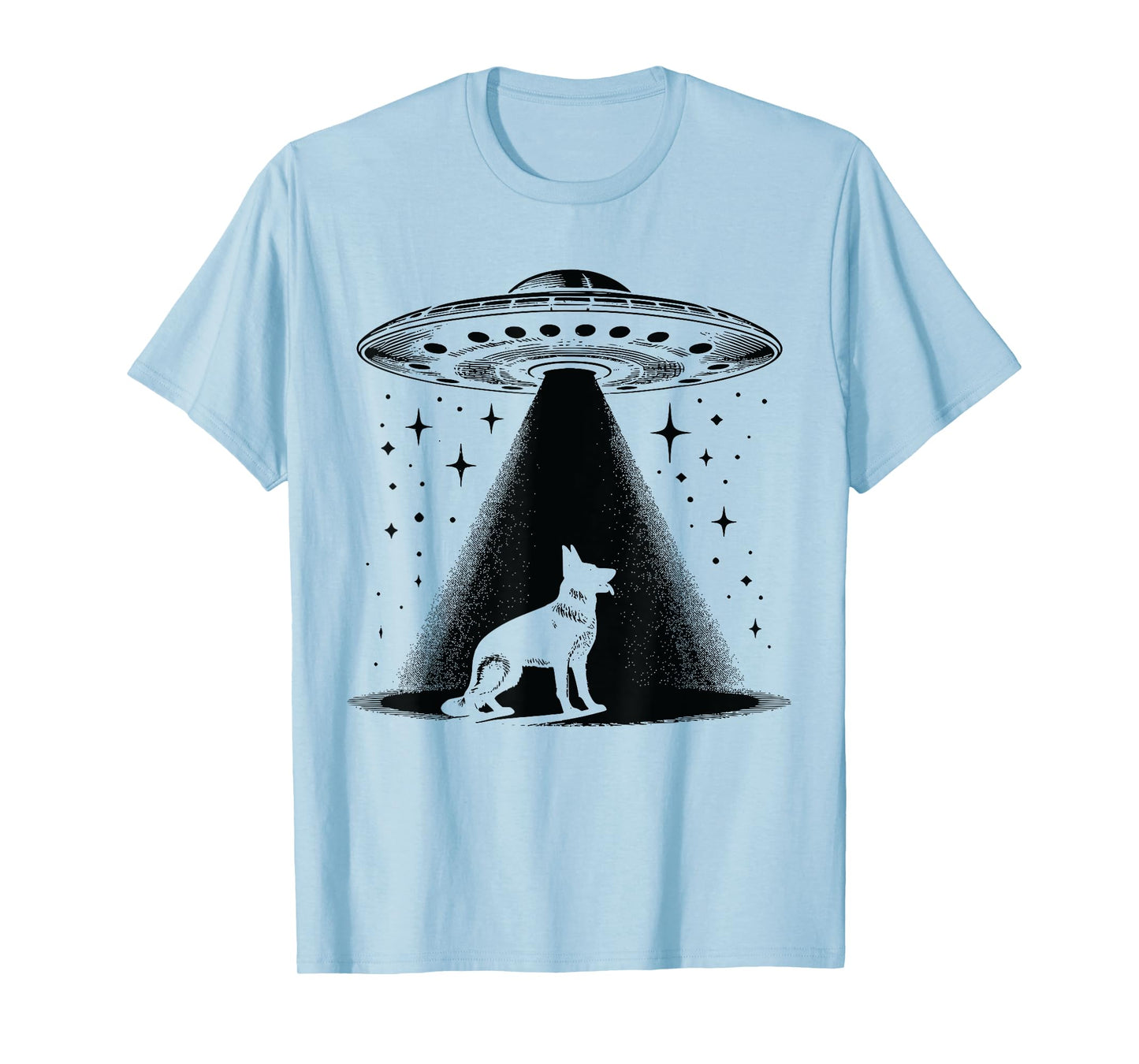 German Shepherd Mom Dad Dog - Funny Alien UFO T-Shirt