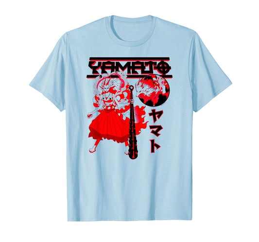 One Piece Anime Yamato Divine Wolf with Kanji T-Shirt