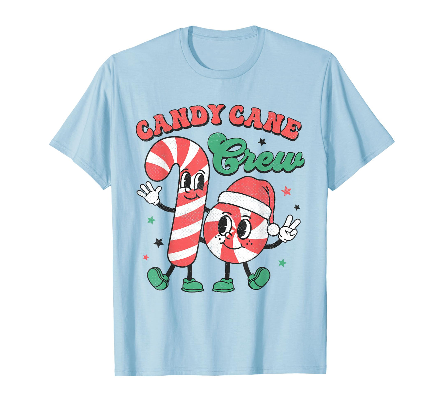 Candy Cane Crew Christmas Xmas Love Candy Boys Girls Kids T-Shirt