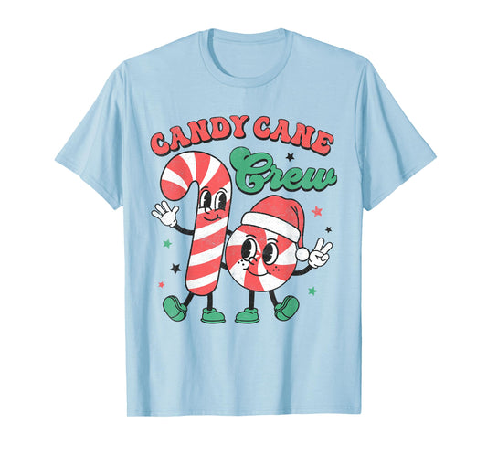 Candy Cane Crew Christmas Xmas Love Candy Boys Girls Kids T-Shirt