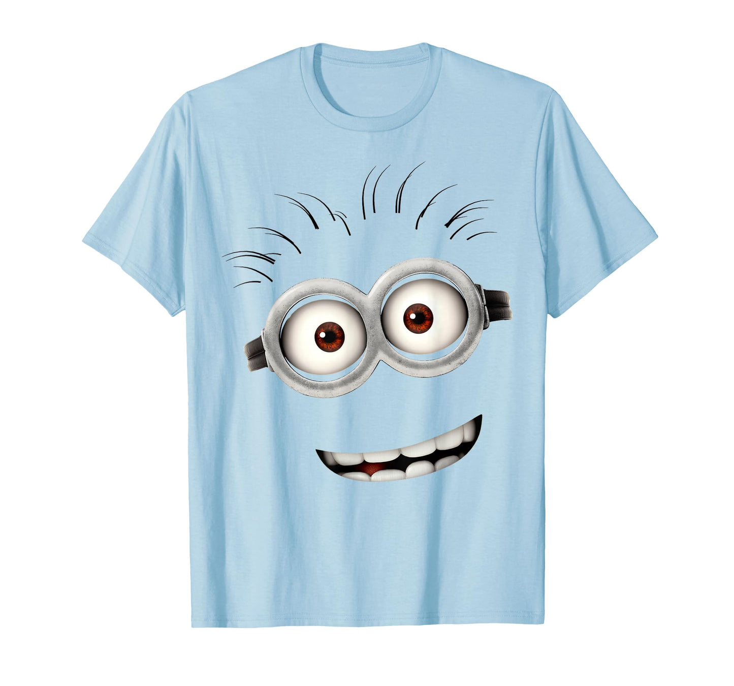 Despicable Me Minions Bob Smiling Face Graphic Short Sleeve T-Shirt