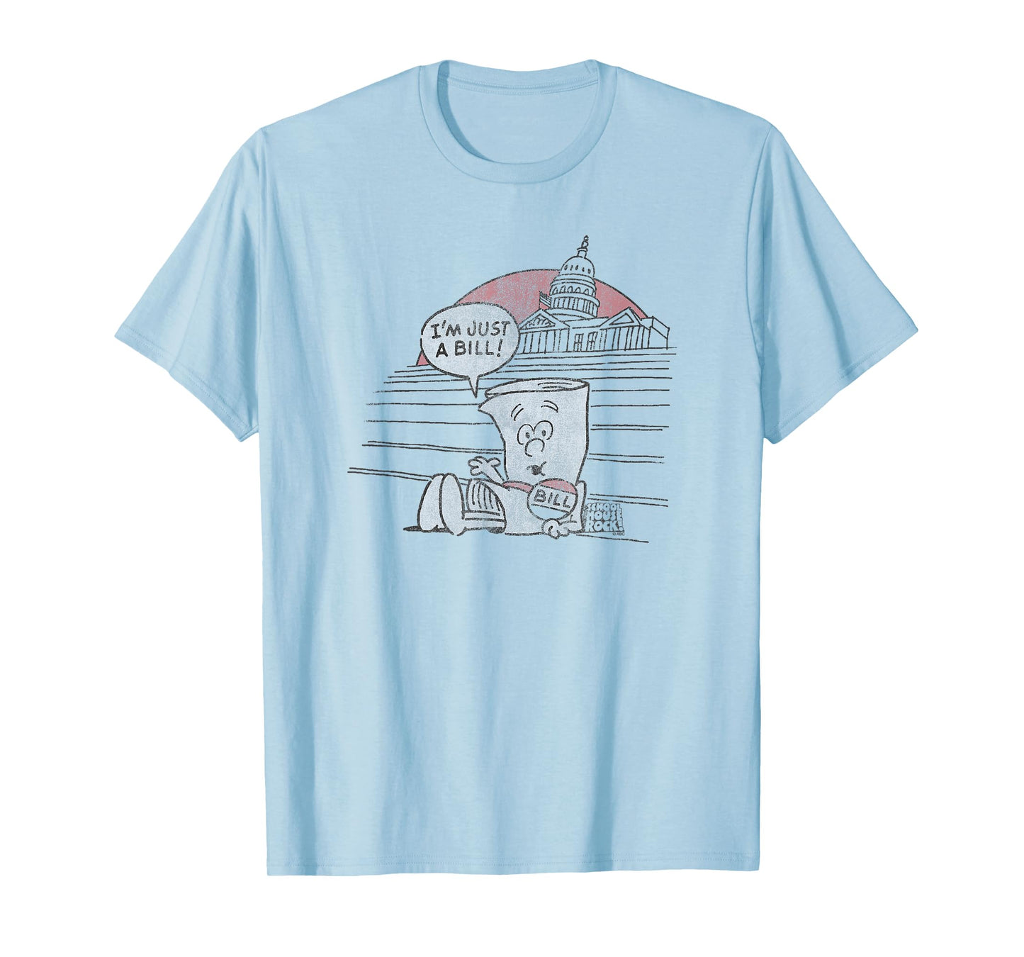 Schoolhouse Rock I’m Just A Bill on Capitol Hill Retro TV T-Shirt